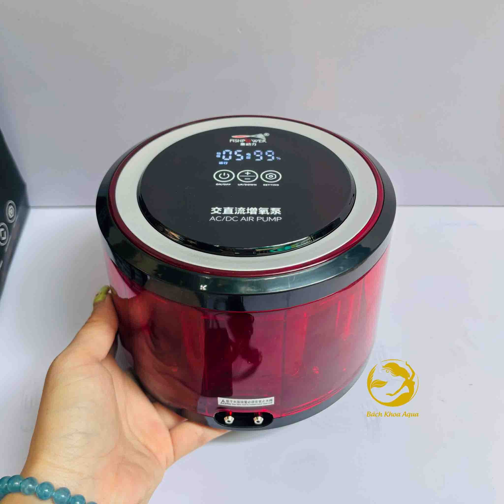 Máy sủi tích điện Fish Power FW-8905 2 vòi